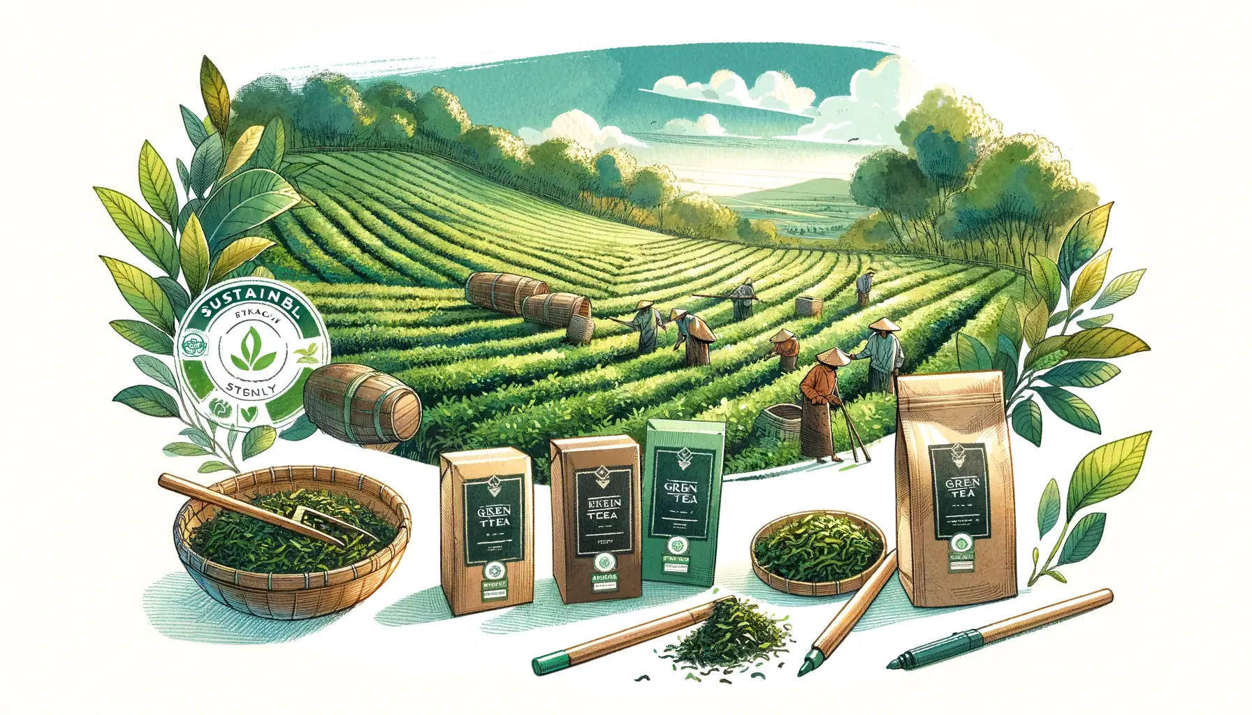Sustainable And Ethically Sourced Green Tea Brands